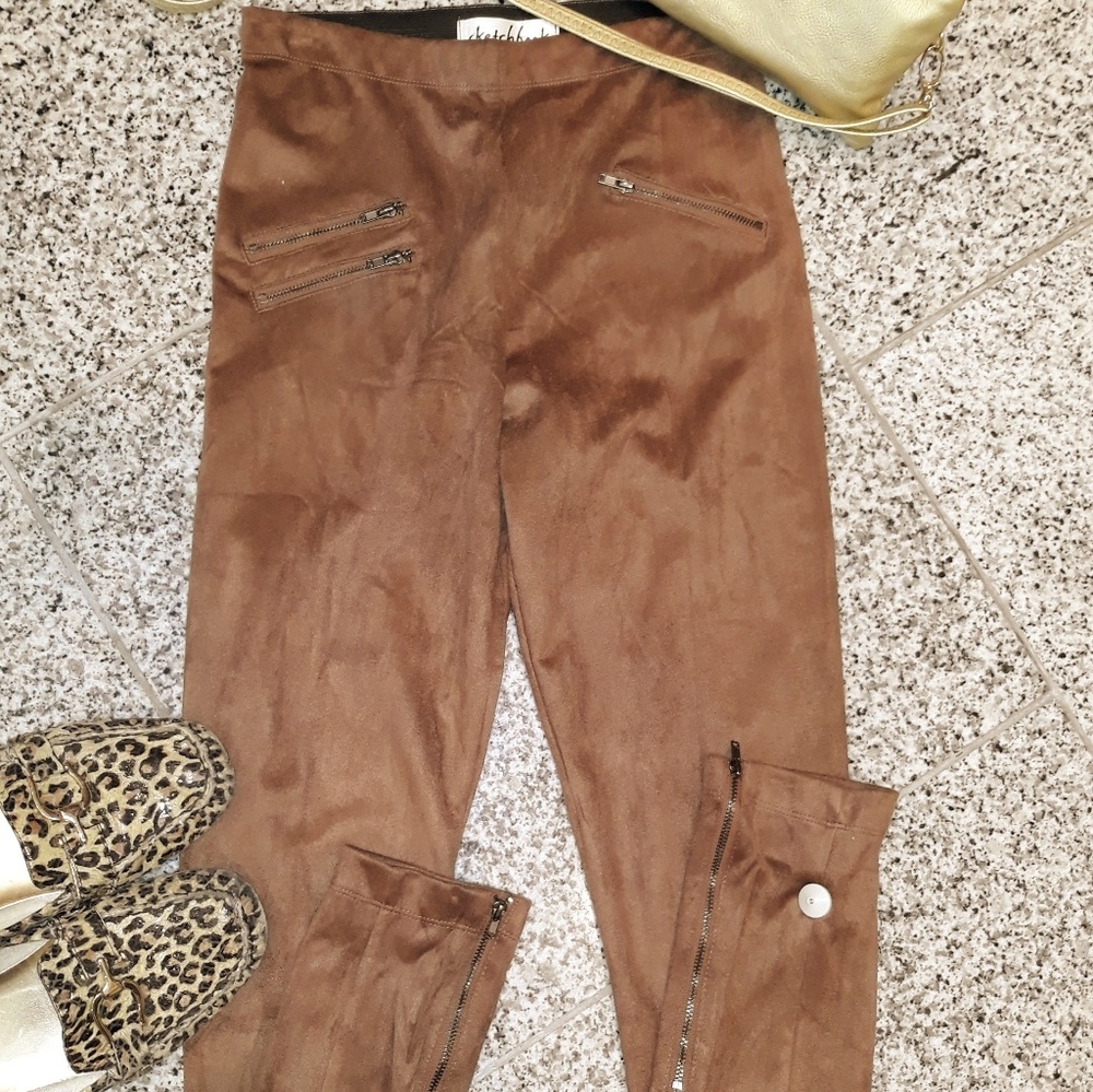 Sketchbook Microsuede Leggings NEW